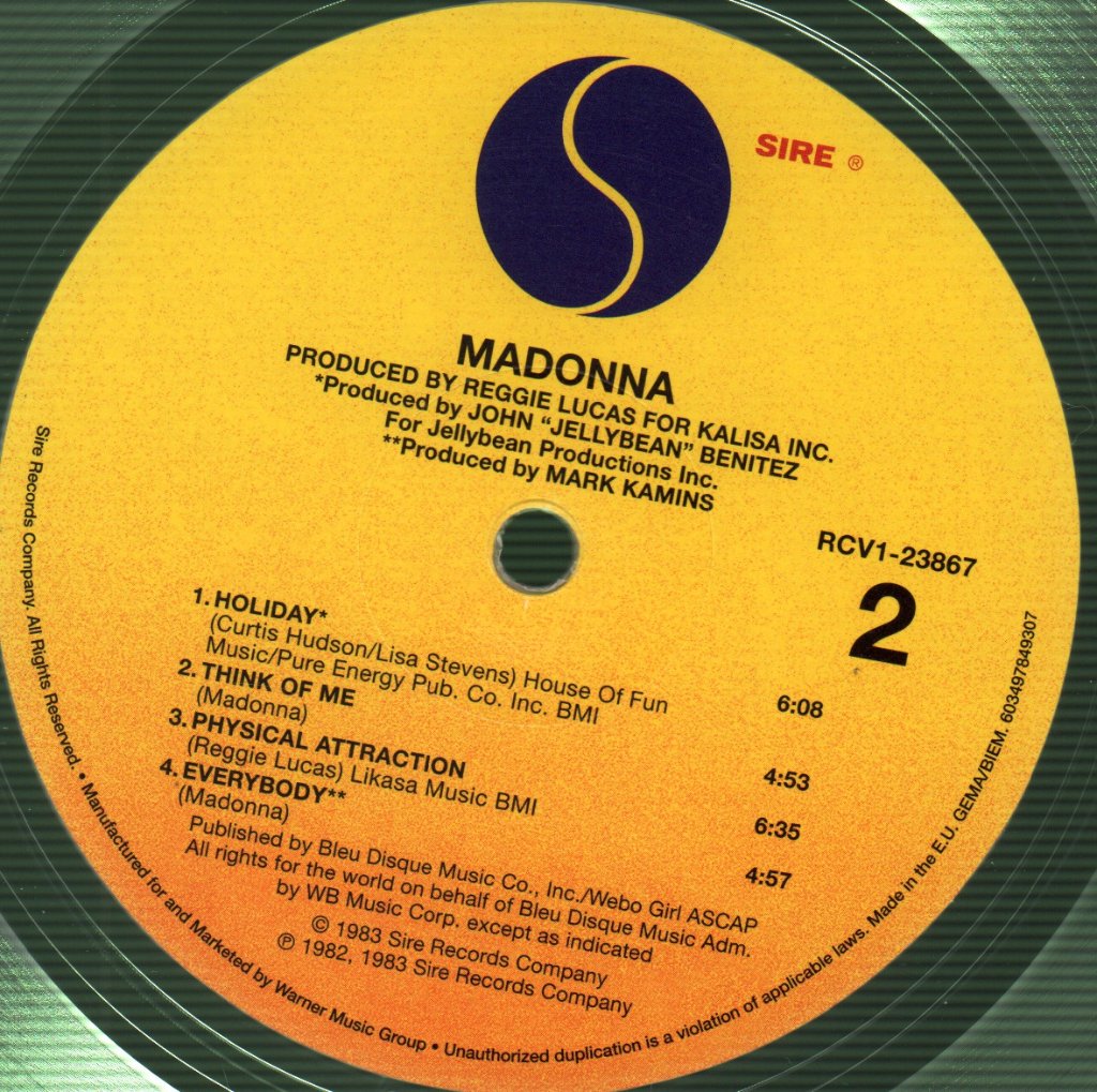 Madonna - Madonna (First Album) - Lp
