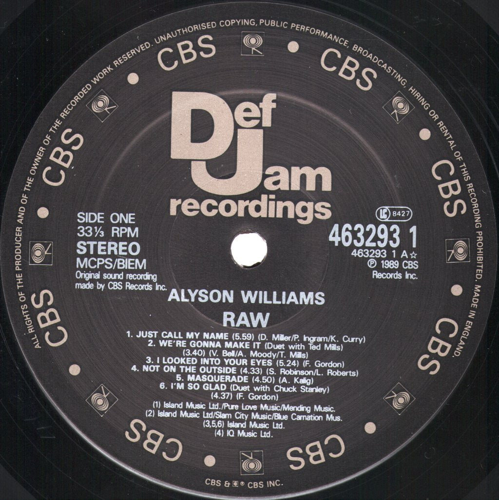 Alyson Williams - Raw - Lp