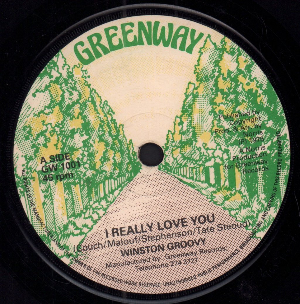 Winston Groovy - I Really Love You - 7 Inch