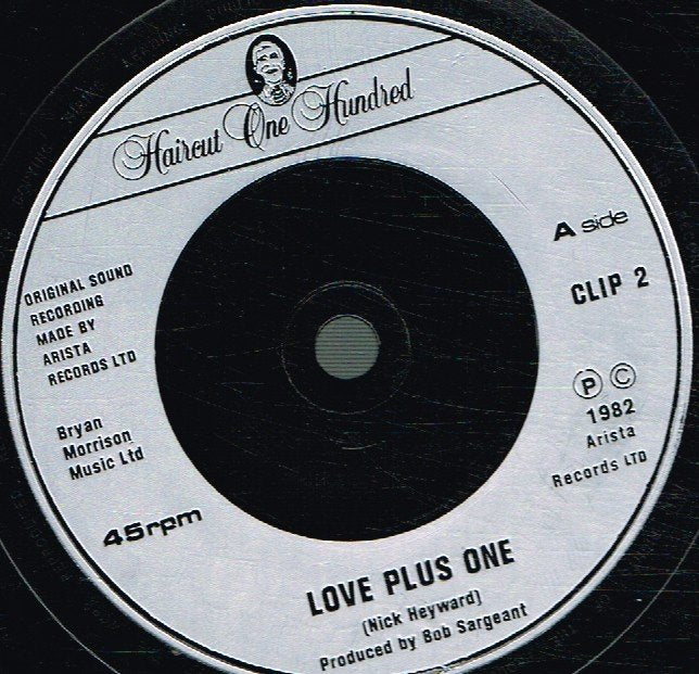 Haircut 100 - Love Plus One - 7 Inch