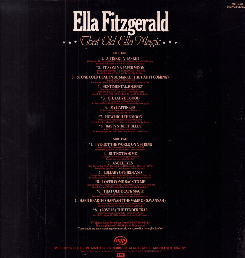 Ella Fitzgerald - That Old Ella Magic - Lp