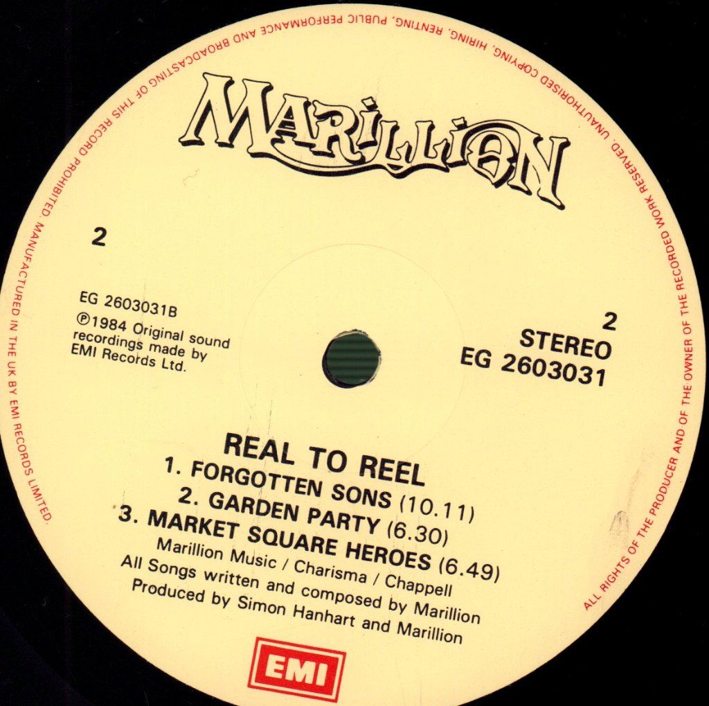 Marillion - Real To Reel - Lp