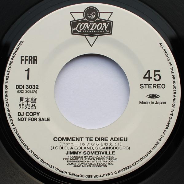 Jimmy Somerville Featuring June Miles Kingston / Stage Dolls - Comment Te Dire Adieu / Love Cries - 7 Inch