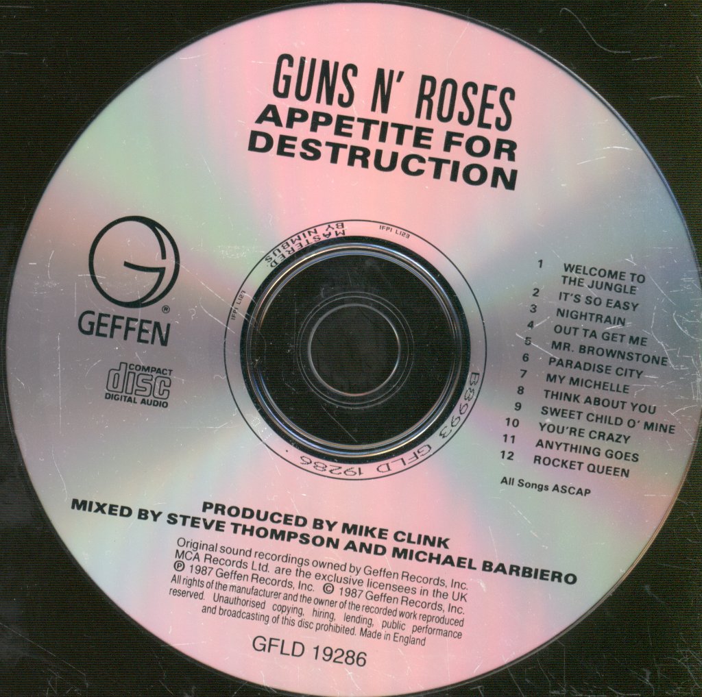 Guns N' Roses - Appetite For Destruction - Cd