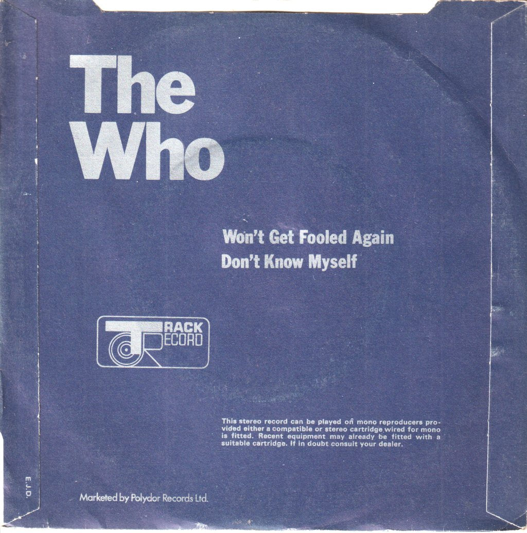 Who - Won't Get Fooled Again - 7 Inch