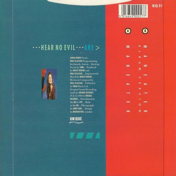 Hear No Evil - Maneater - 7 Inch