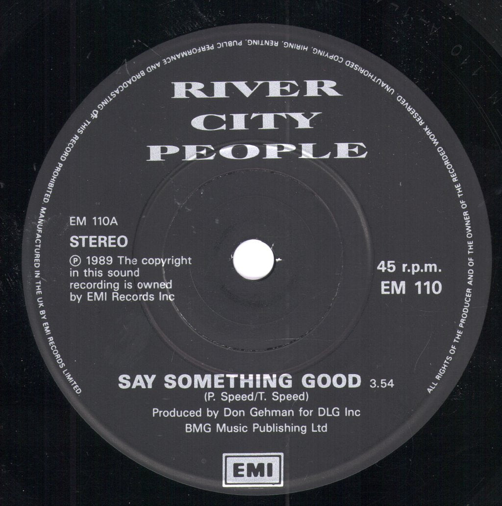 River City People - Say Something Good - 7 Inch