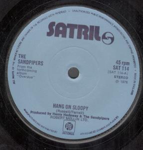 Sandpipers (Easy Listening Group) - Hang On Sloopy - 7 Inch