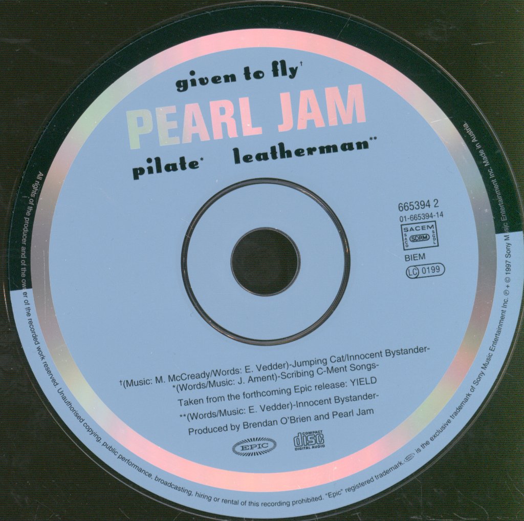 Pearl Jam - Given To Fly - Cd