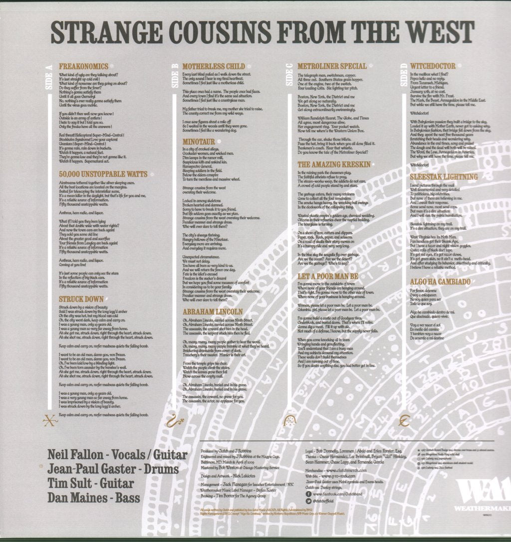 Clutch - Strange Cousins From The West - Double Lp