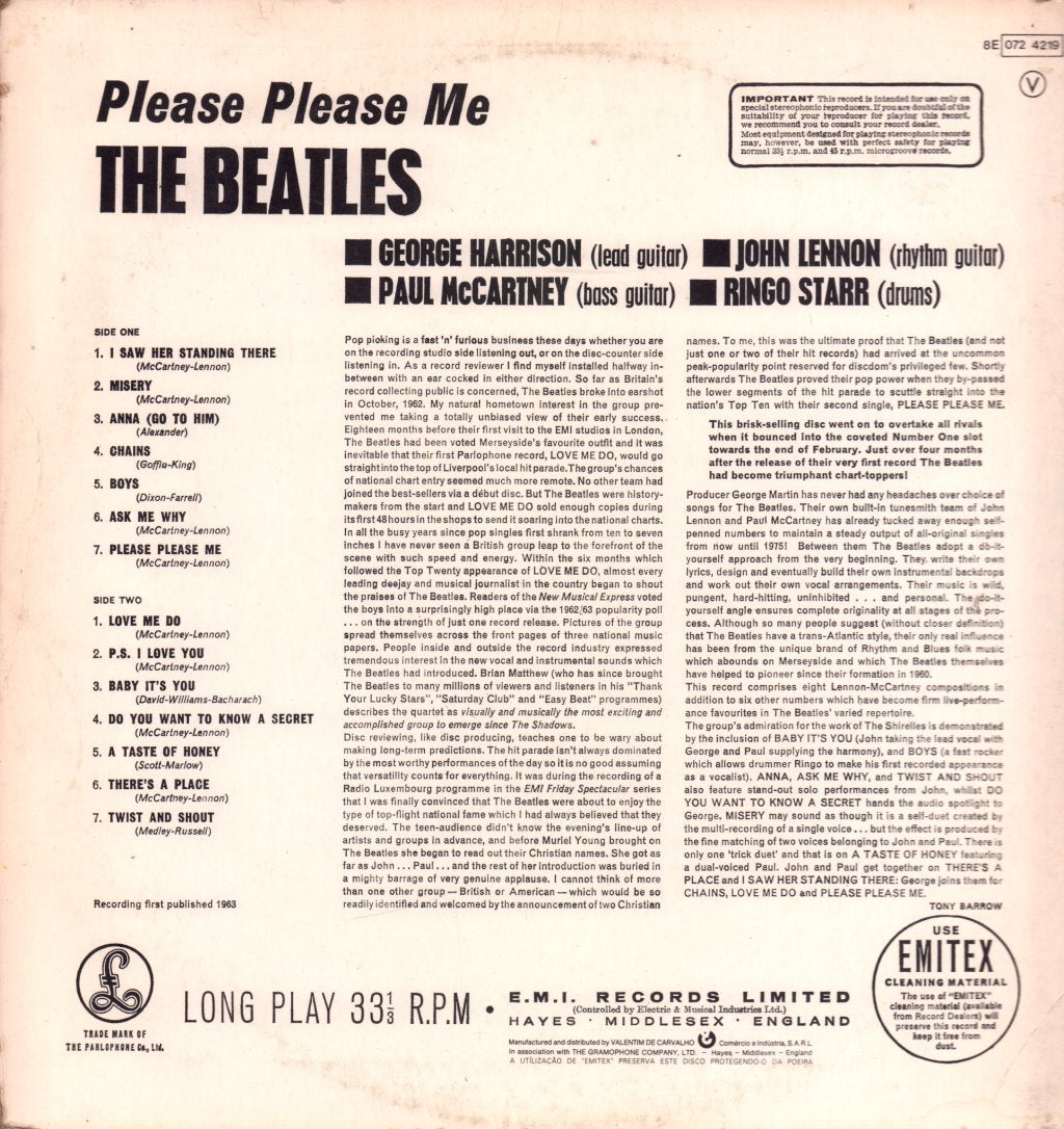 Beatles - Please Please Me - Lp