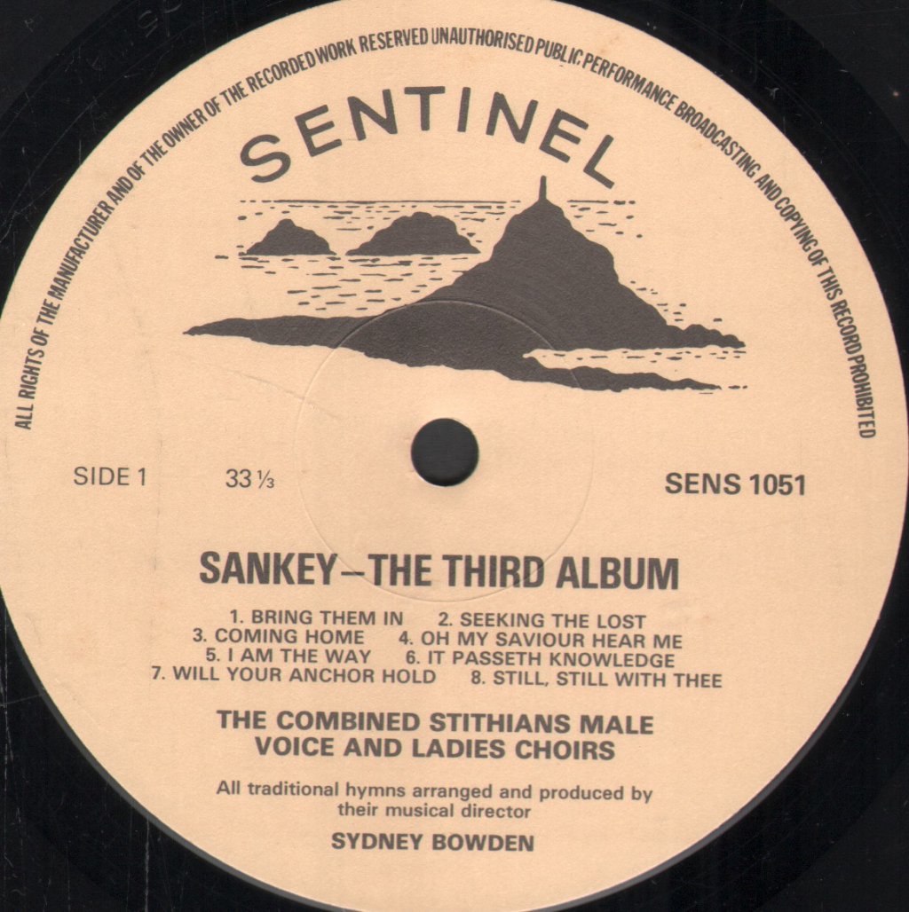 Combined Stithians Male Voice And Ladies Choirs - Sankey The Third Album - Lp