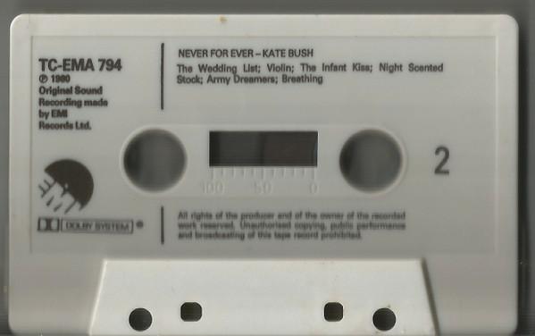 Kate Bush - Never For Ever - Cassette