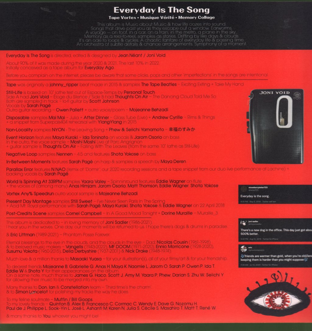 Joni Void - Everyday Is The Song - Lp