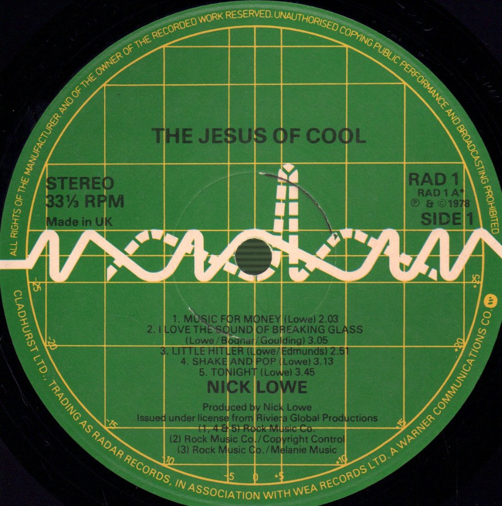 Nick Lowe - Jesus Of Cool - Lp