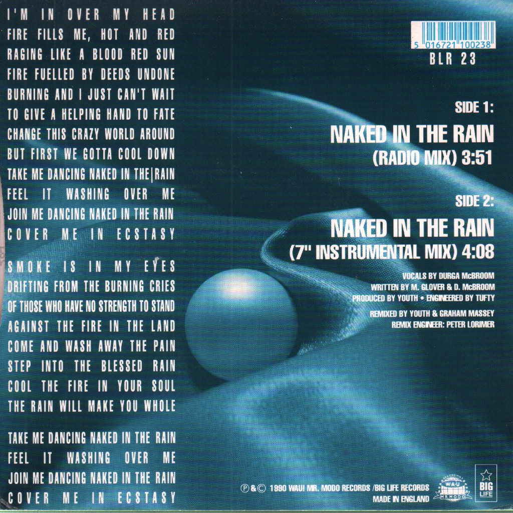 Blue Pearl - Naked In The Rain - 7 Inch