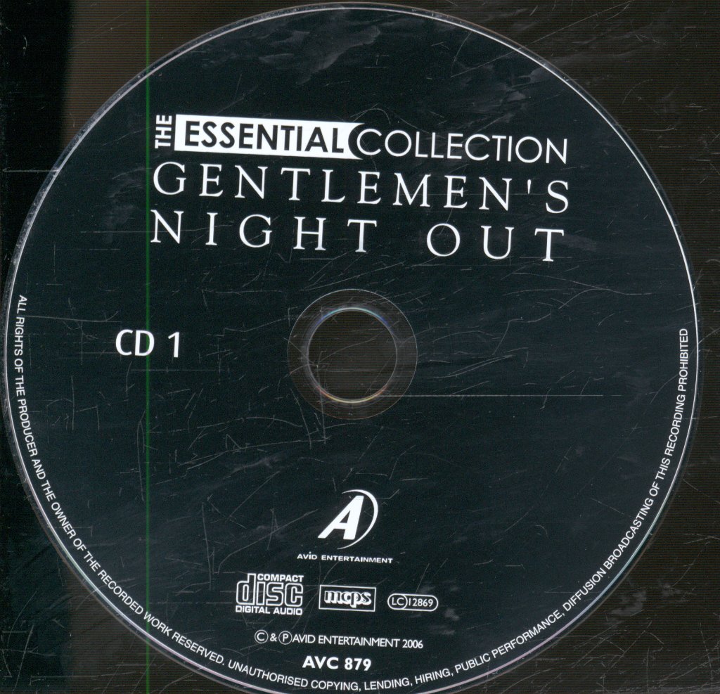 Various Artists - GENTLEMEN'S NIGHT OUT: THE ESSENTIAL COLLECTION - Double Cd