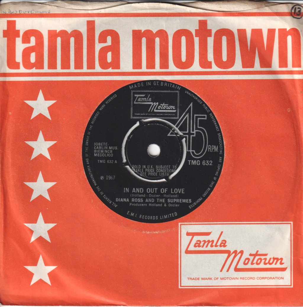 Diana Ross And The Supremes - In And Out Of Love - 7 Inch