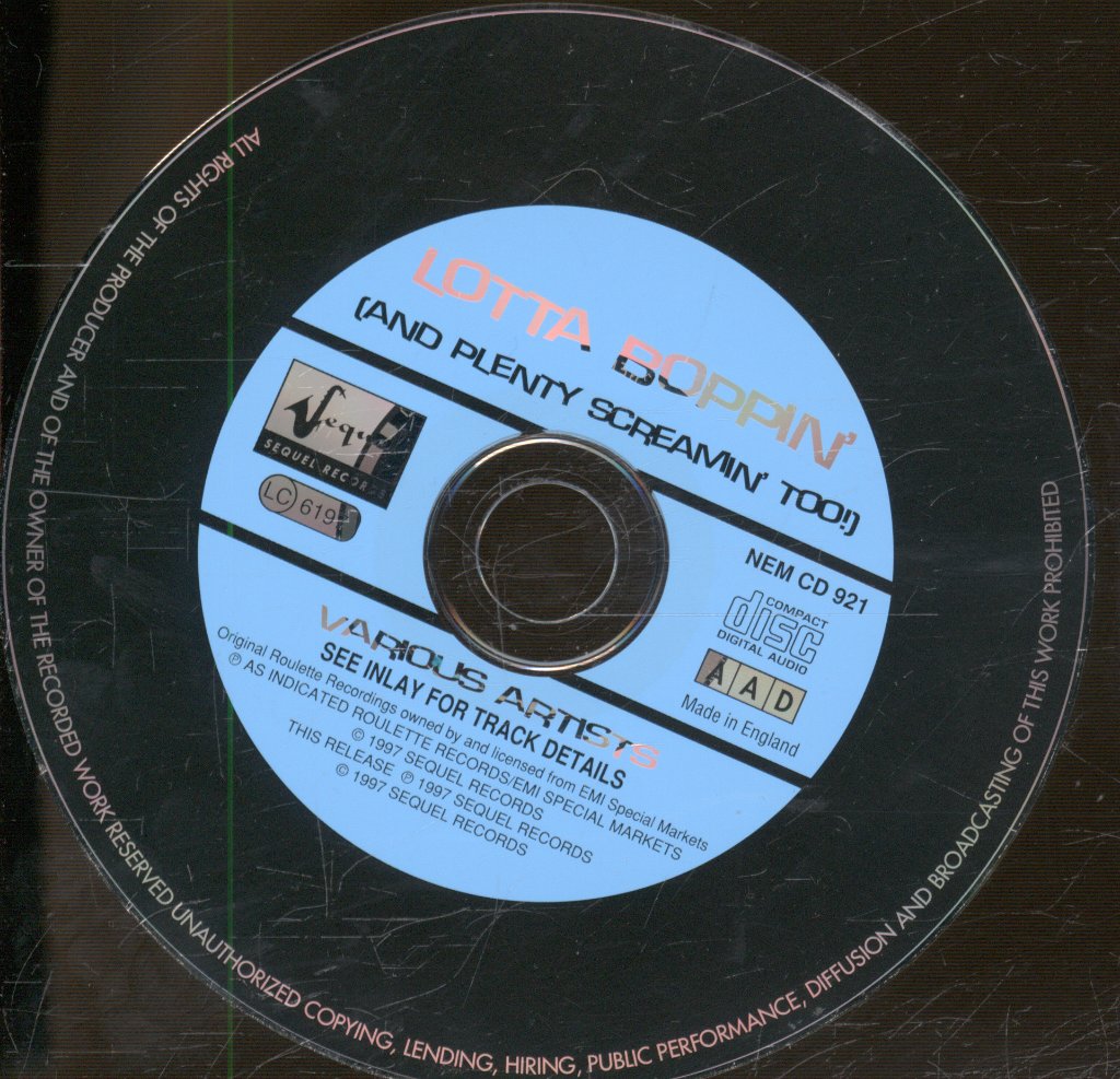 Various Artists - Lotta Boppin' (and Plenty Screamin' Too!) - Roulette Rock 'N' Roll, Volume 4 - Cd