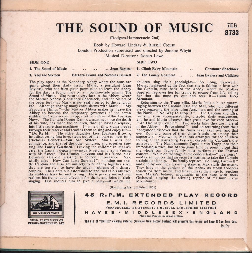 Various Artists - Sound Of Music - 7 Inch