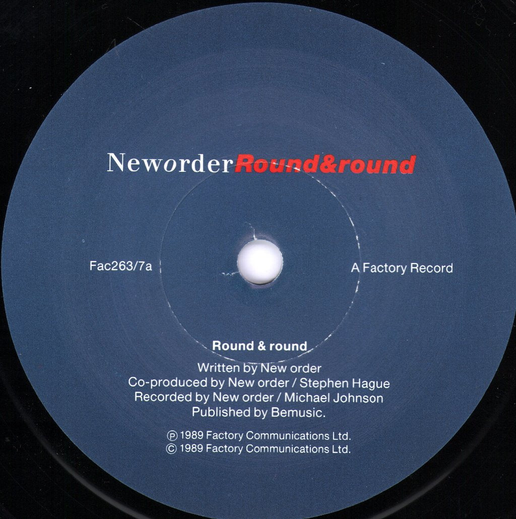 New Order - Round And Round - 7 Inch