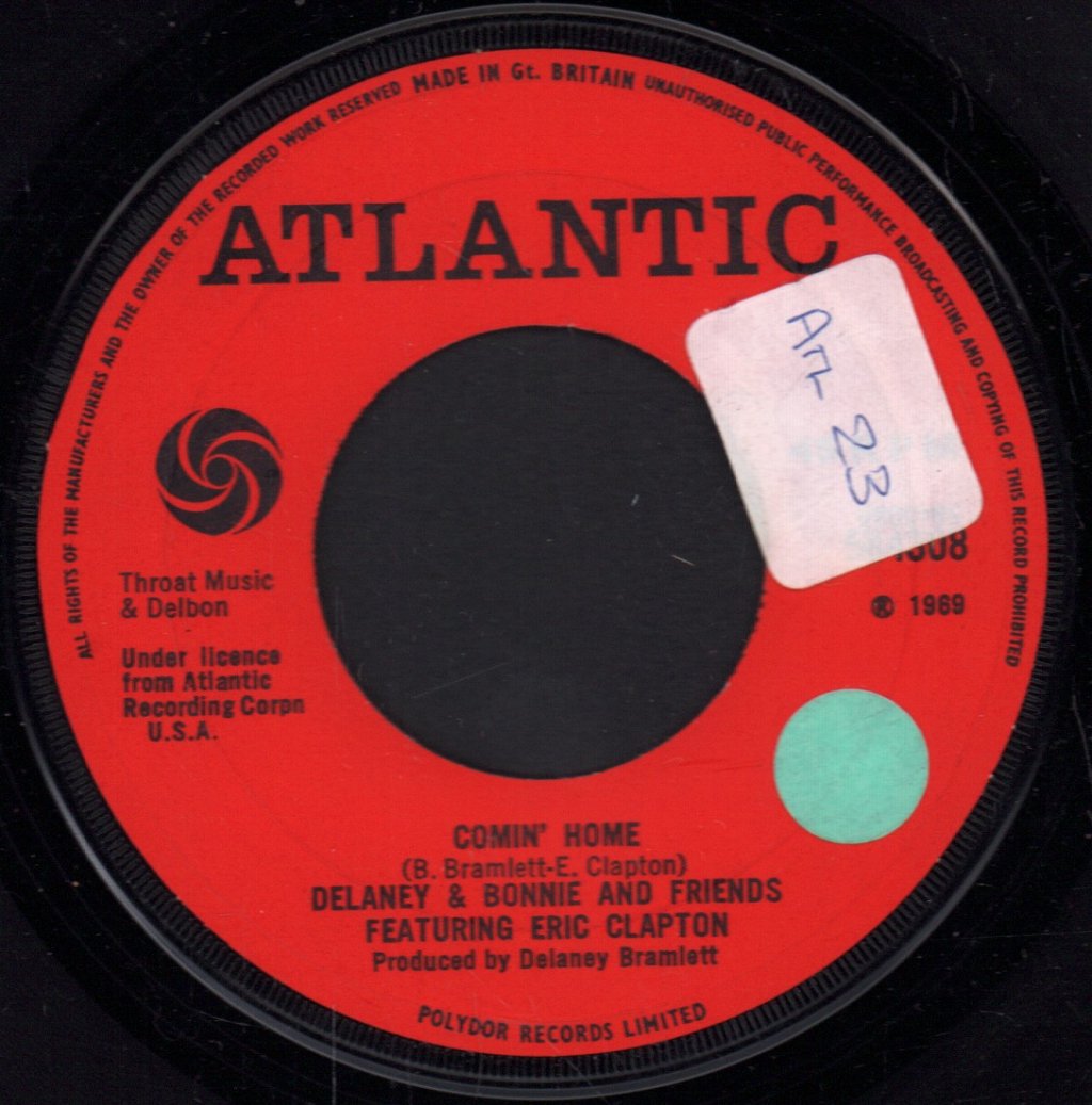 Delaney & Bonnie and Friends With Eric Clapton - Comin' Home - 7 Inch