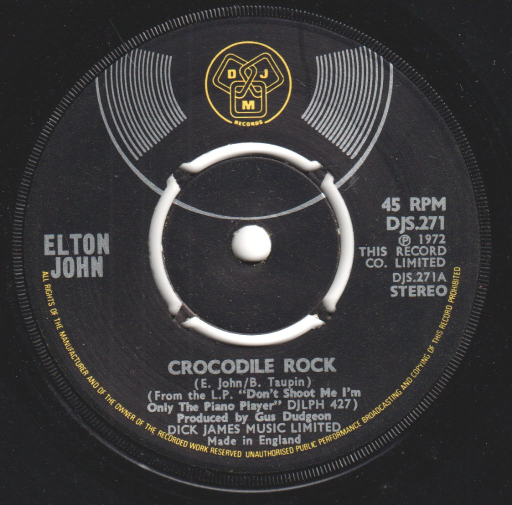Elton John - Crocodile Rock - 7 Inch