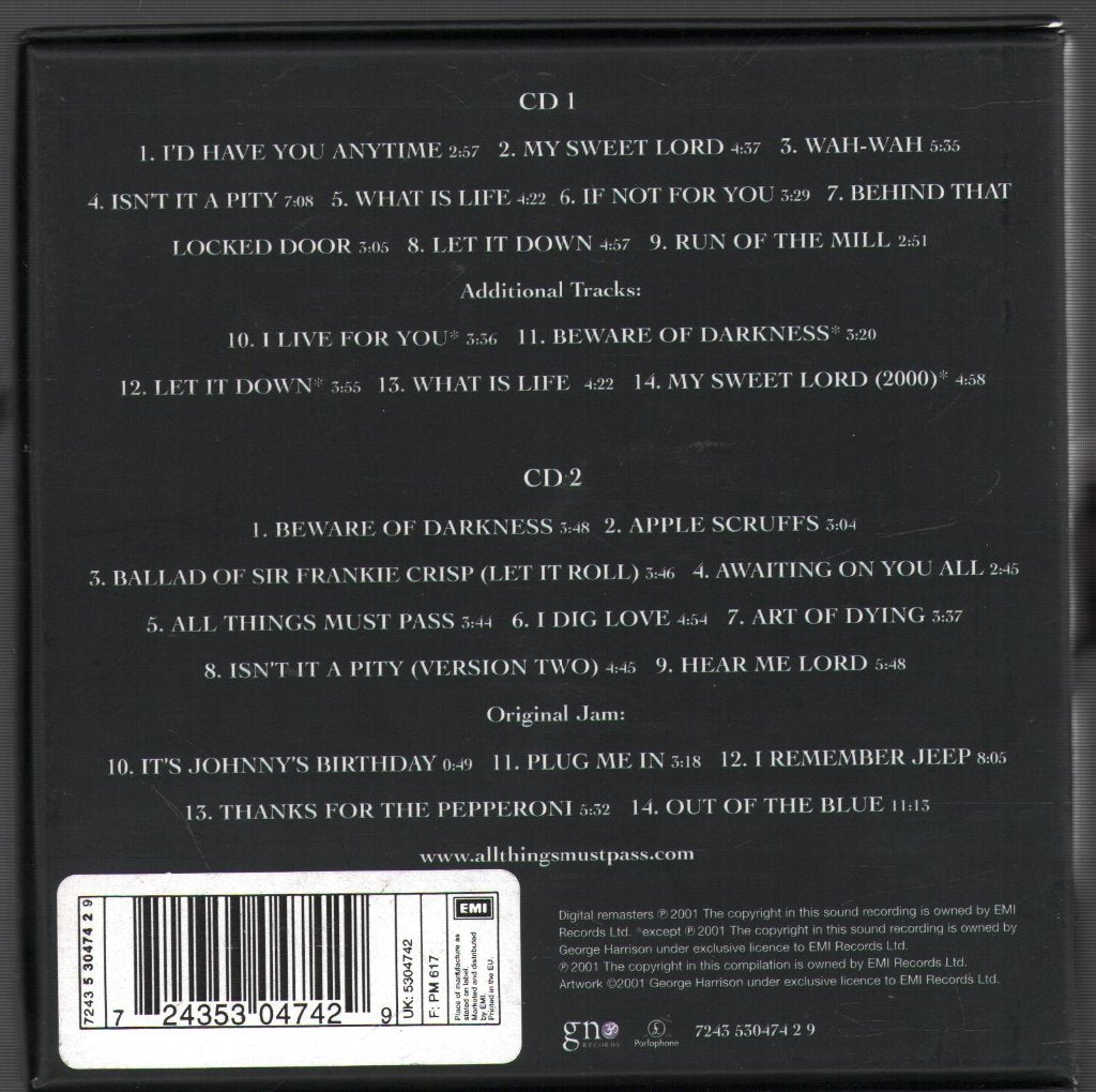 George Harrison - All Things Must Pass - Cd Set