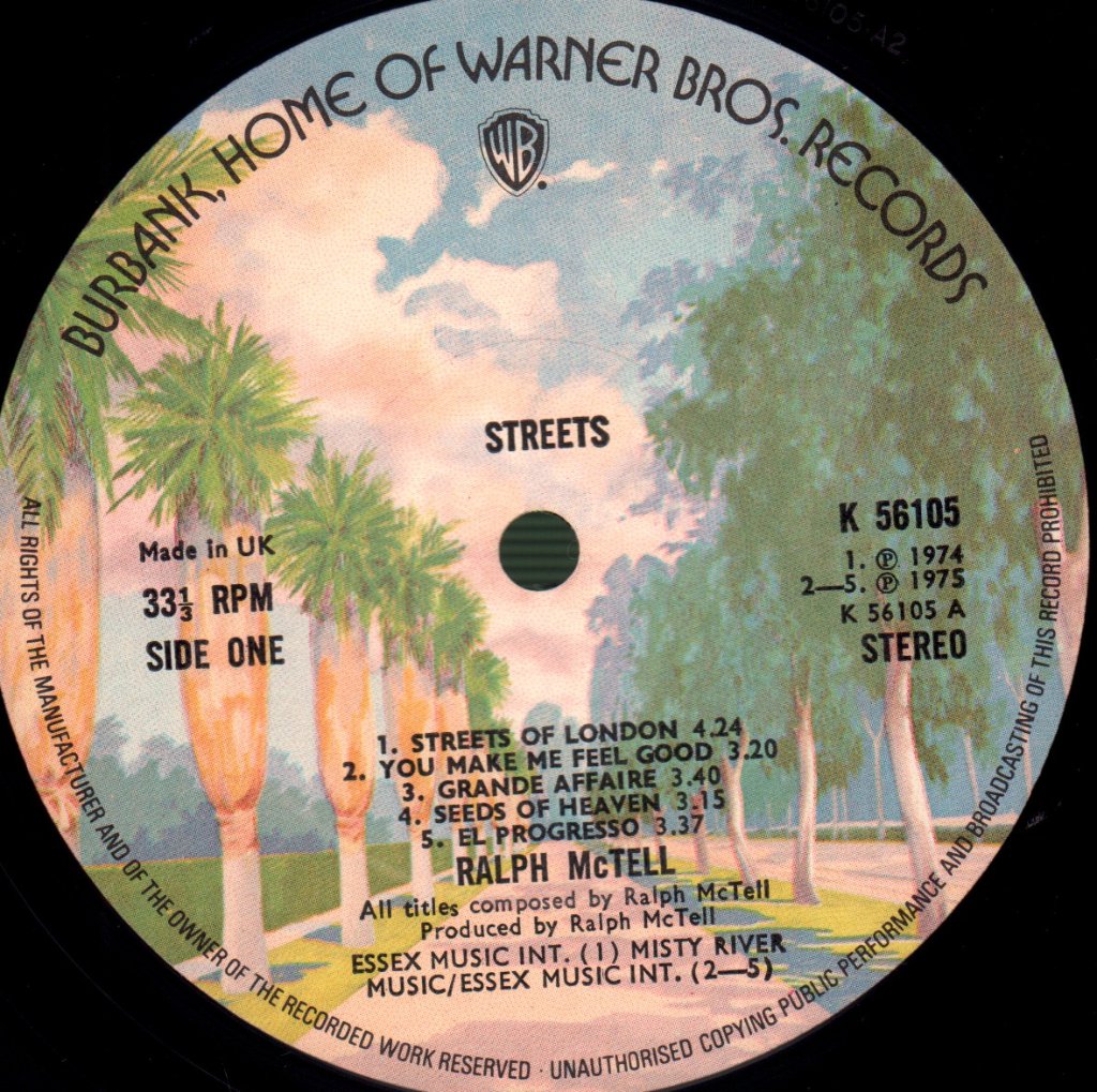 Ralph McTell - Streets - Lp