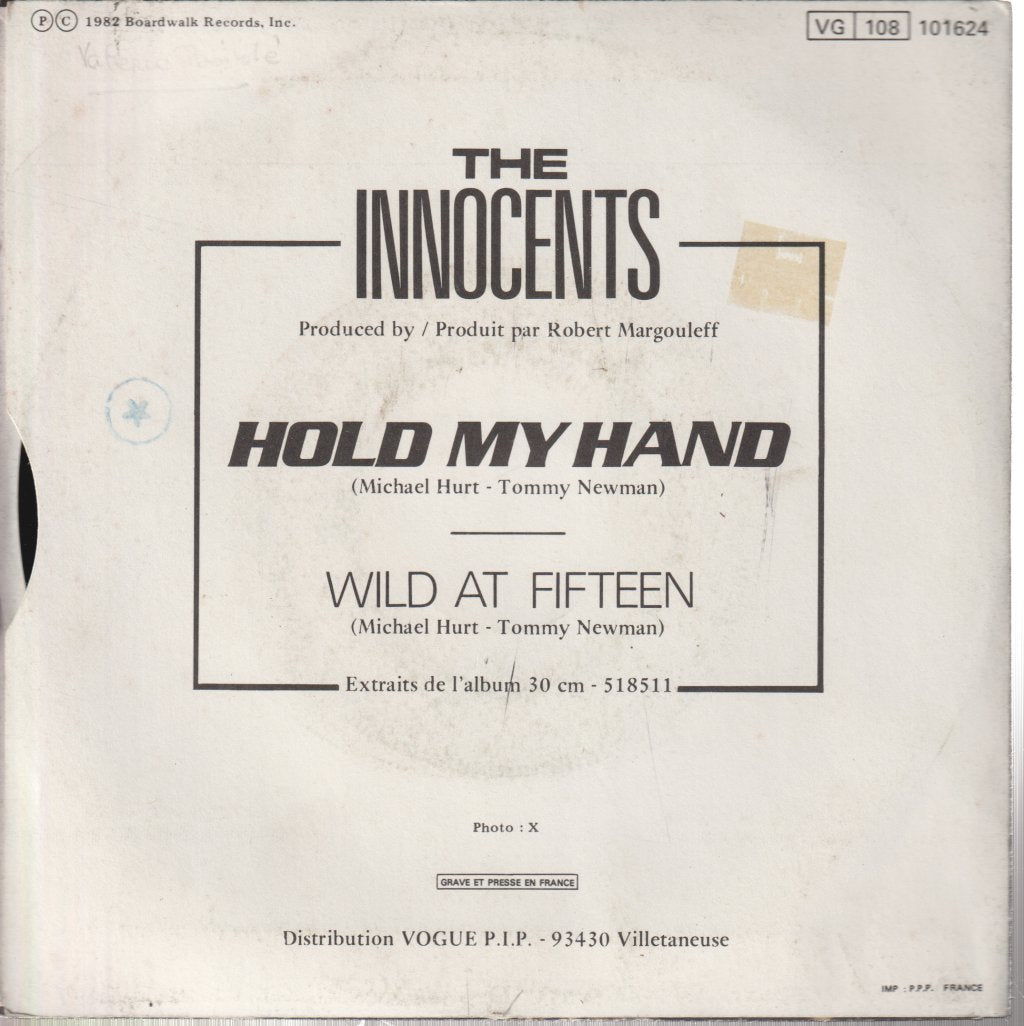 Innocents (Us Group) - Hold My Hand - 7 Inch