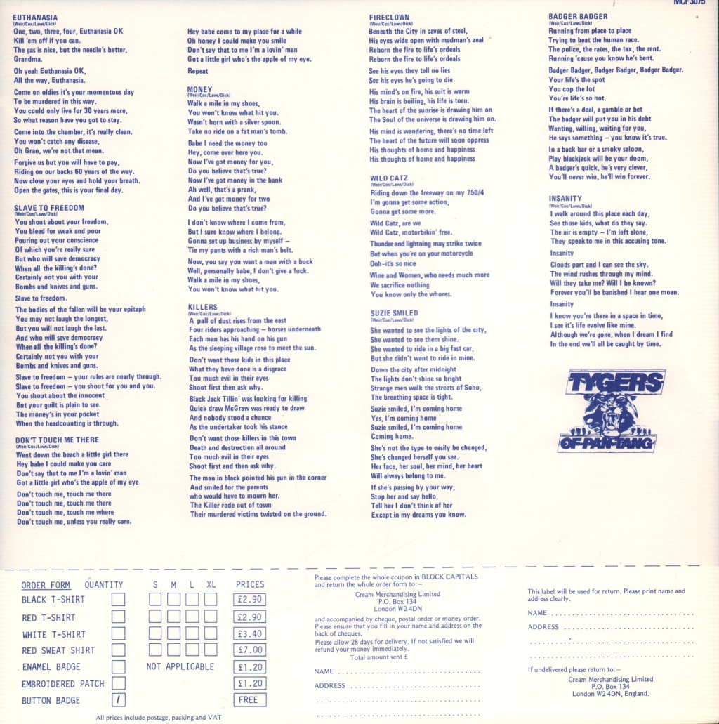 Tygers Of Pan Tang - Wild Cat - Lp