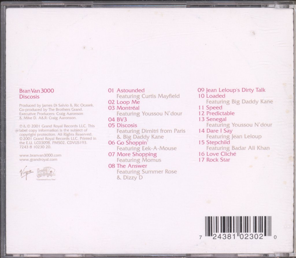 Bran Van 3000 - Discosis - Cd