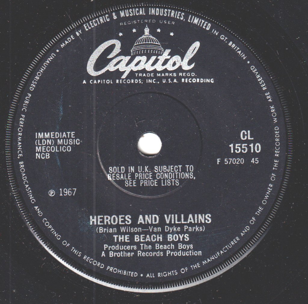 Beach Boys - Heroes And Villains - 7 Inch