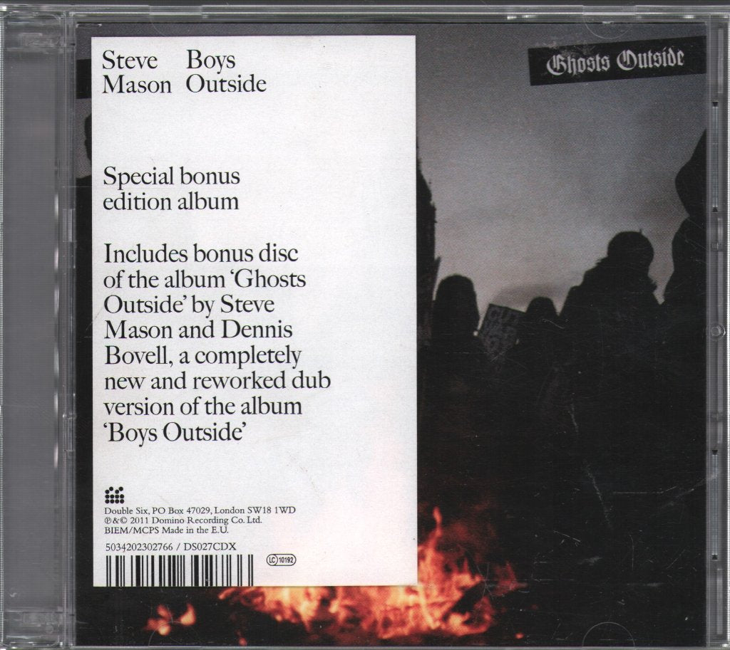 Steve Mason And Dennis Bovell - Boys Outside (Special Bonus Edition Album) - Double Cd