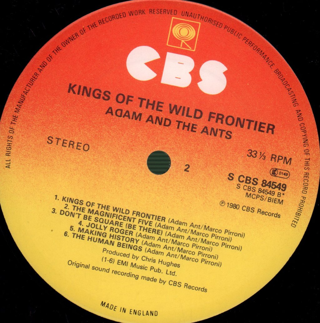Adam And The Ants - Kings Of The Wild Frontier - Lp