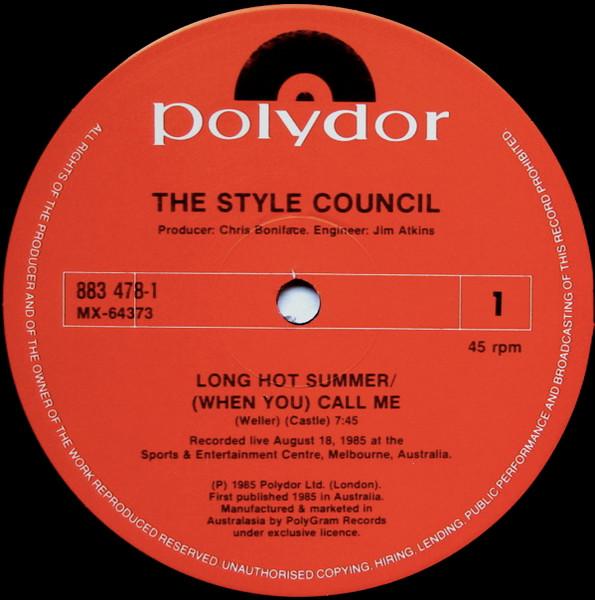 Style Council - Long Hot Summer/(When You) Call Me - 12 Inch