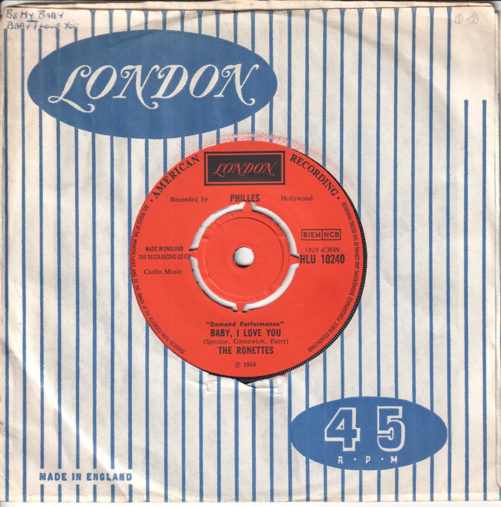 Ronettes - Be My Baby - 7 Inch