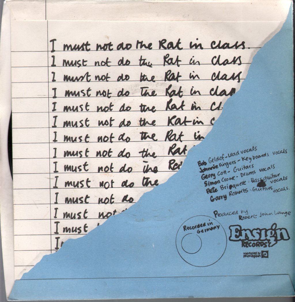 Boomtown Rats - Mary Of The 4Th Form - 7 Inch