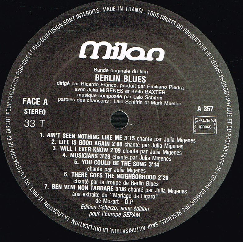 Lalo Schifrin - Berlin Blues - Lp