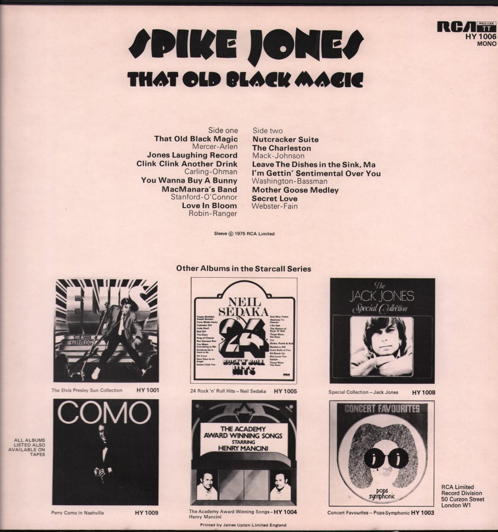Spike Jones - That Old Black Magic - Lp