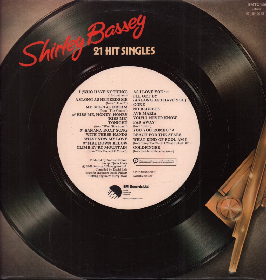 Shirley Bassey - 21 Hit Singles - Lp