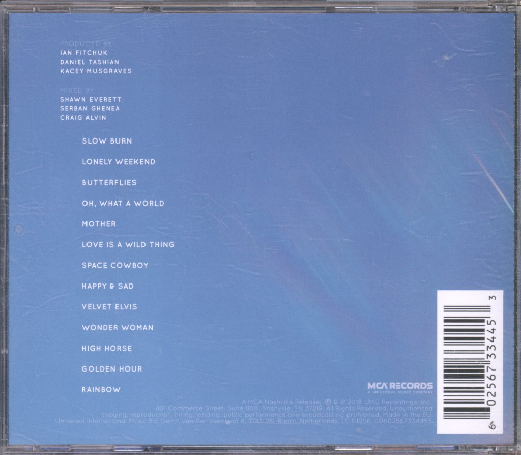 Kacey Musgraves - Golden Hour - Cd