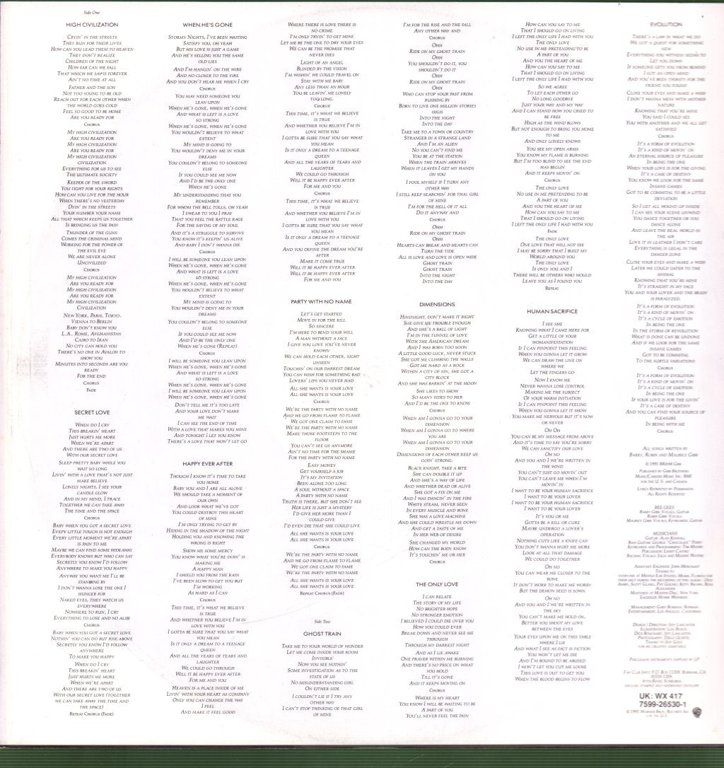 Bee Gees - High Civilization - Lp