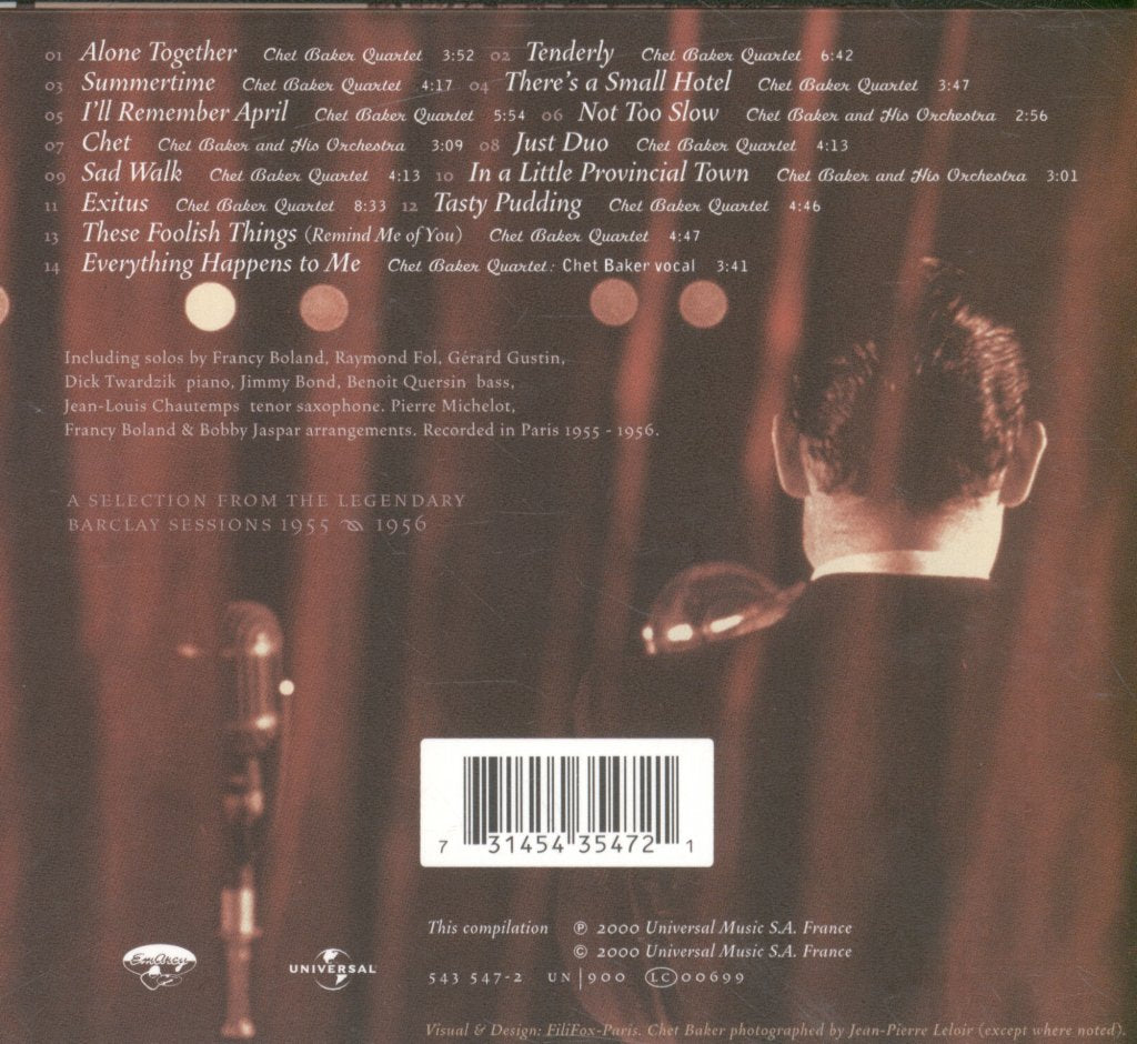 Chet Baker - In Paris - Cd