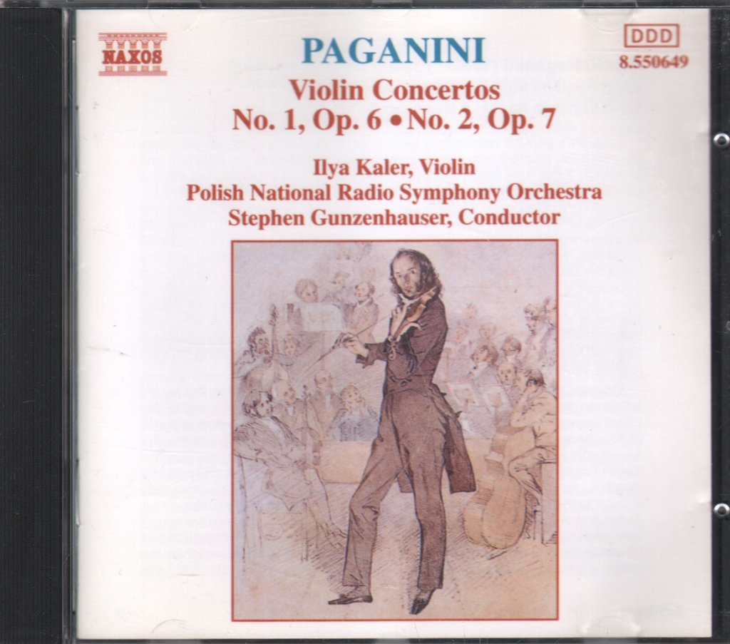 Stephen Gunzenhauser / Polish National Radio Symphony Orchestra - Paganini - Violin Concertos No. 1, Op. 6  & No. 2, Op. 7 - Cd