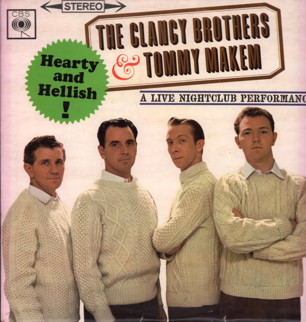 Clancy Brothers And Tommy Makem - Hearty And Hellish- A Live Nightclub Performance - Lp