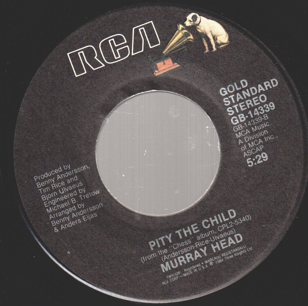 Murray Head - One Night In Bangkok / Pity The Child - 7 Inch