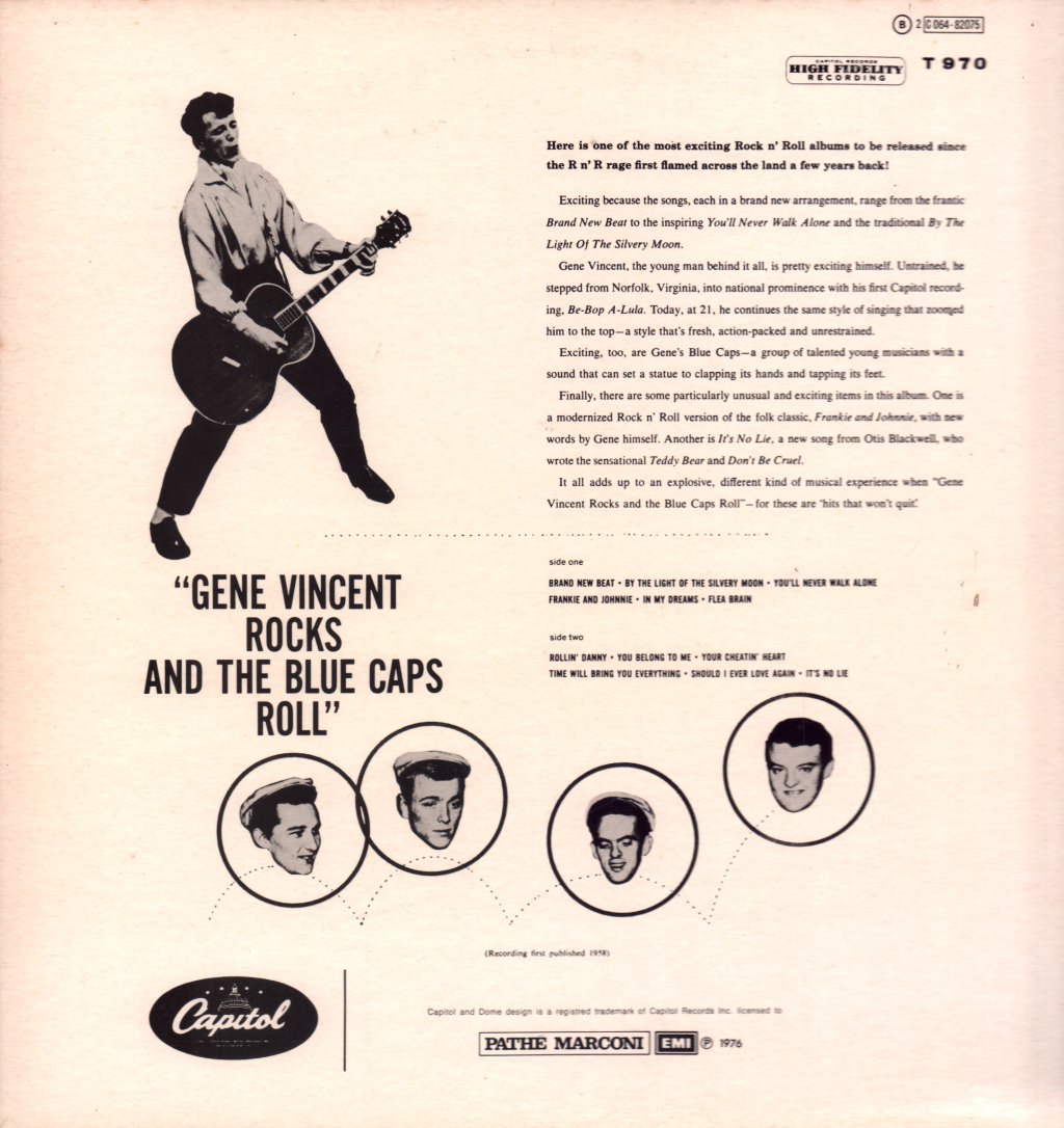 Gene Vincent - Gene Vincent Rocks! And The Blue Caps Roll - Lp