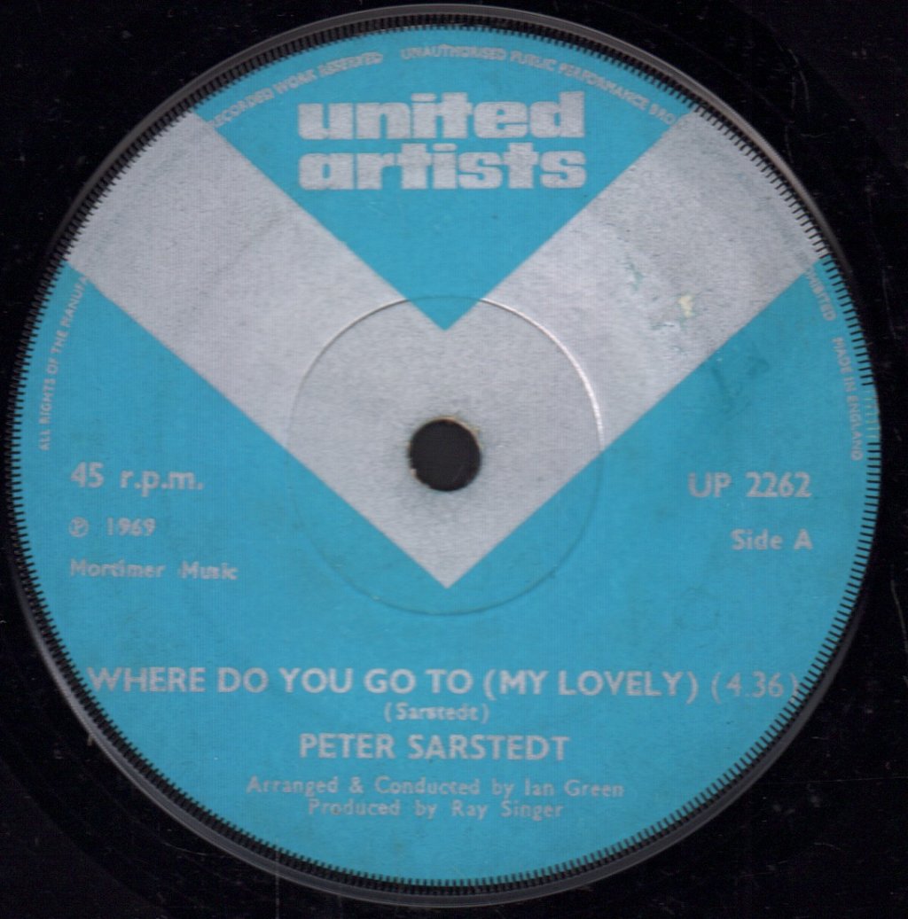Peter Sarstedt - Where Do You Go To (My Lovely) - 7 Inch