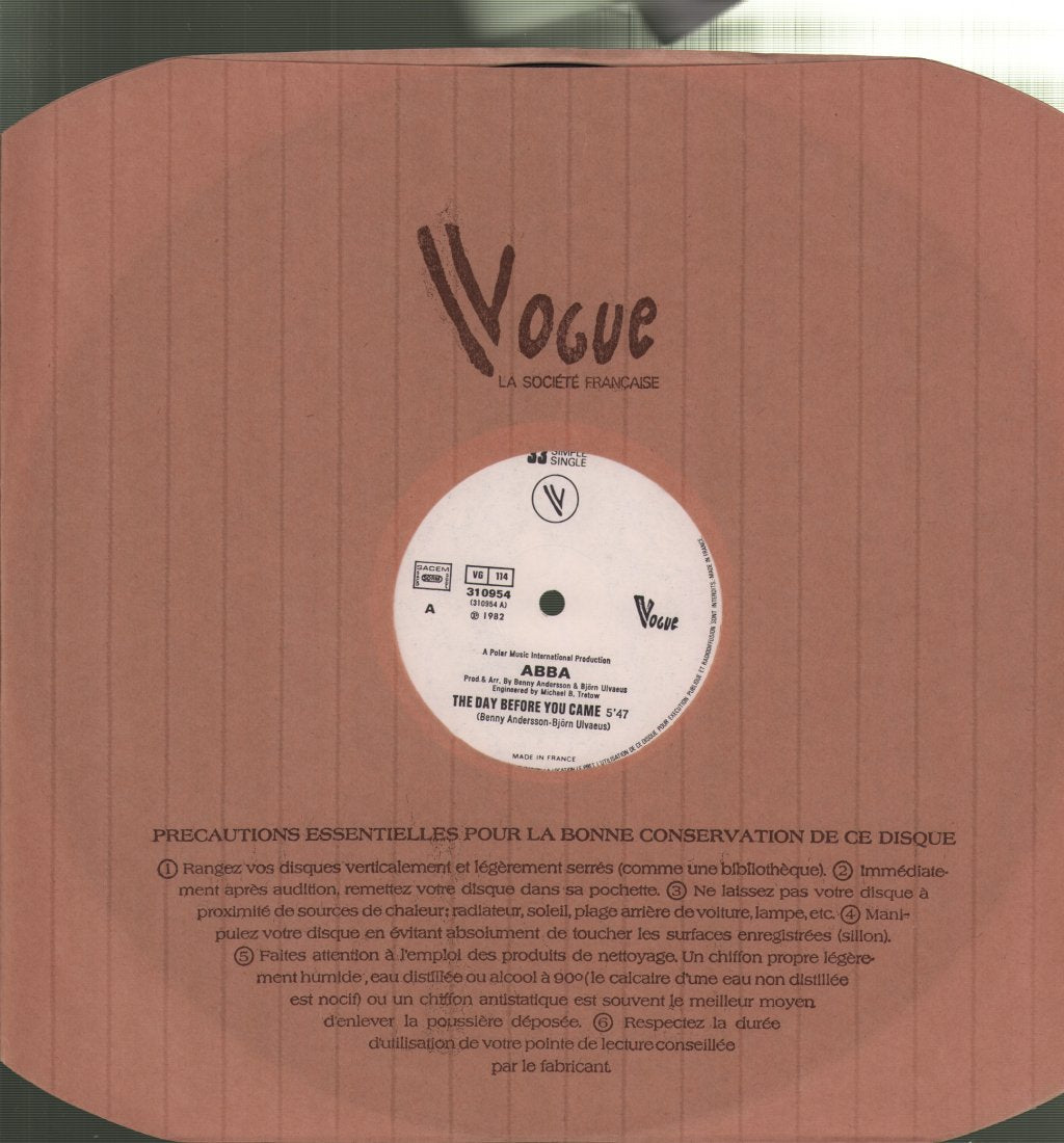 ABBA - Day Before You Came - 12 Inch